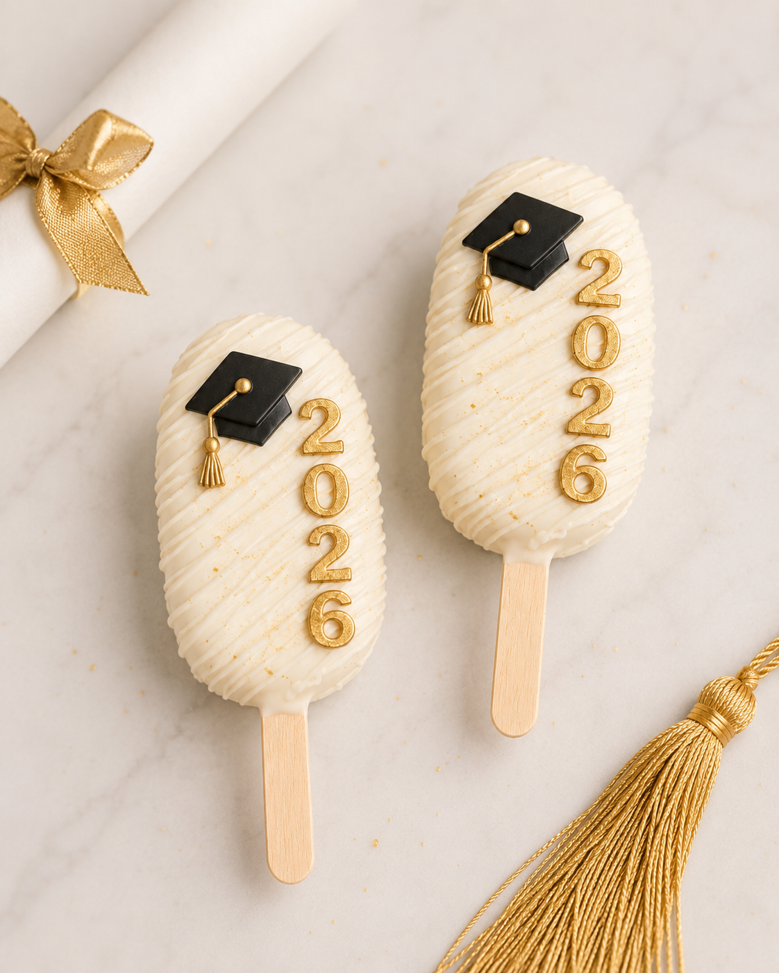 Graduation Themed Cakesicle